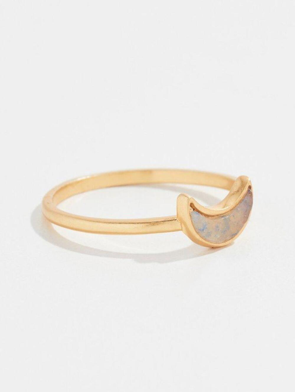 Madewell Crescent Moon Ring Size 7